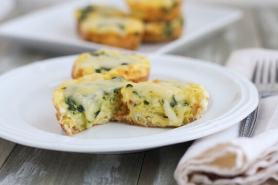 Spinach & Dubliner Cheese Egg Cups - The Little Kitchen