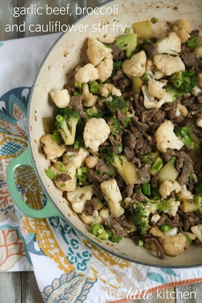 Garlic Beef, Broccoli & Cauliflower Stir Fry Recipe