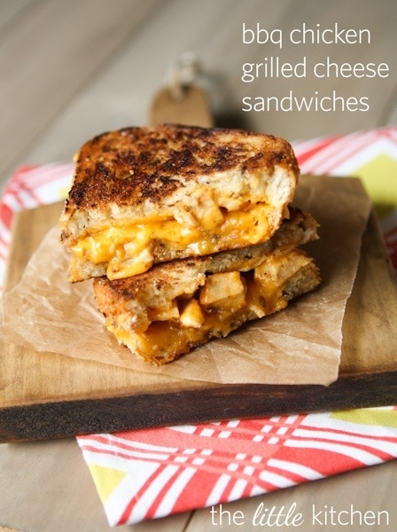 BBQ Chicken Grilled Cheese Sandwiches Recipe