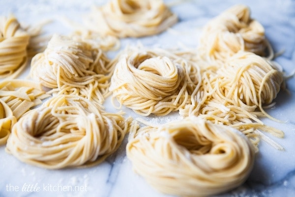 making homemade pasta
