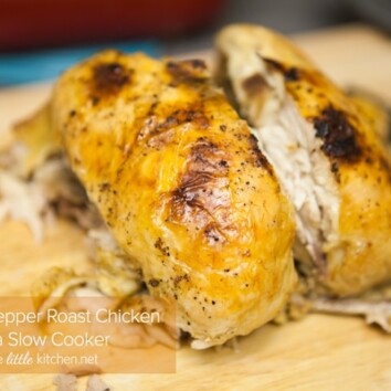 Slow Cooker Whole Chicken - Hungry Healthy Happy