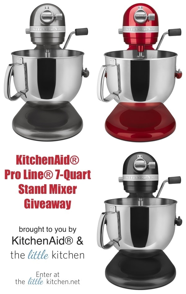 KitchenAid® Pro Line® 7-Quart Stand Mixer Giveaway (Closed) - The Little  Kitchen