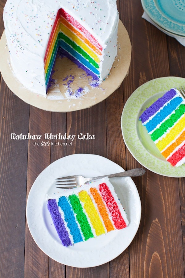Gluten Free Rainbow Cake - Let Them Eat Gluten Free Cake