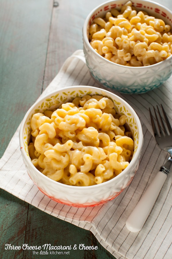 Three Cheese Mac & Cheese Recipe (made with almond milk!) - The Little ...