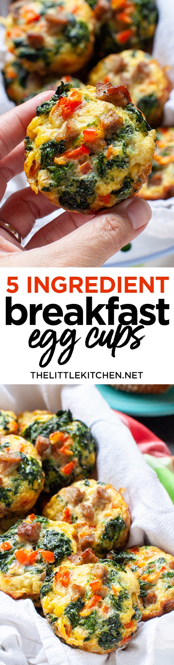 Five Ingredient Breakfast Egg Cups - The Little Kitchen