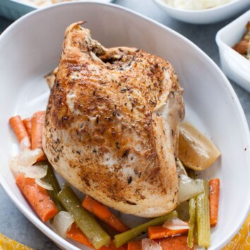 Slow Cooker Whole Turkey - Fit Slow Cooker Queen