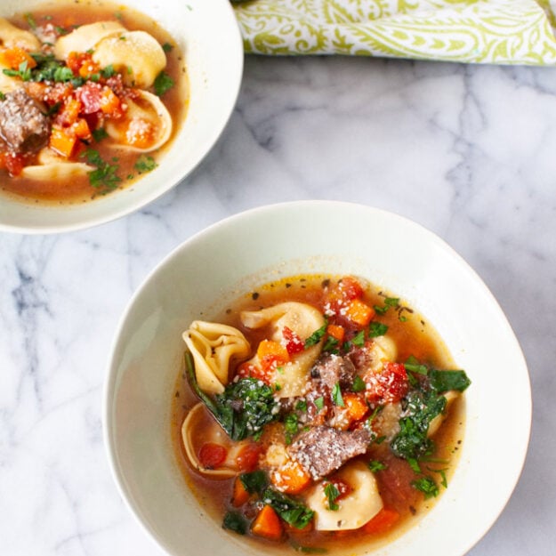 Instant Pot Tortellini Soup - The Little Kitchen