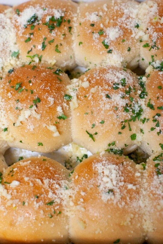 Easy Parmesan Garlic Rolls - The Little Kitchen